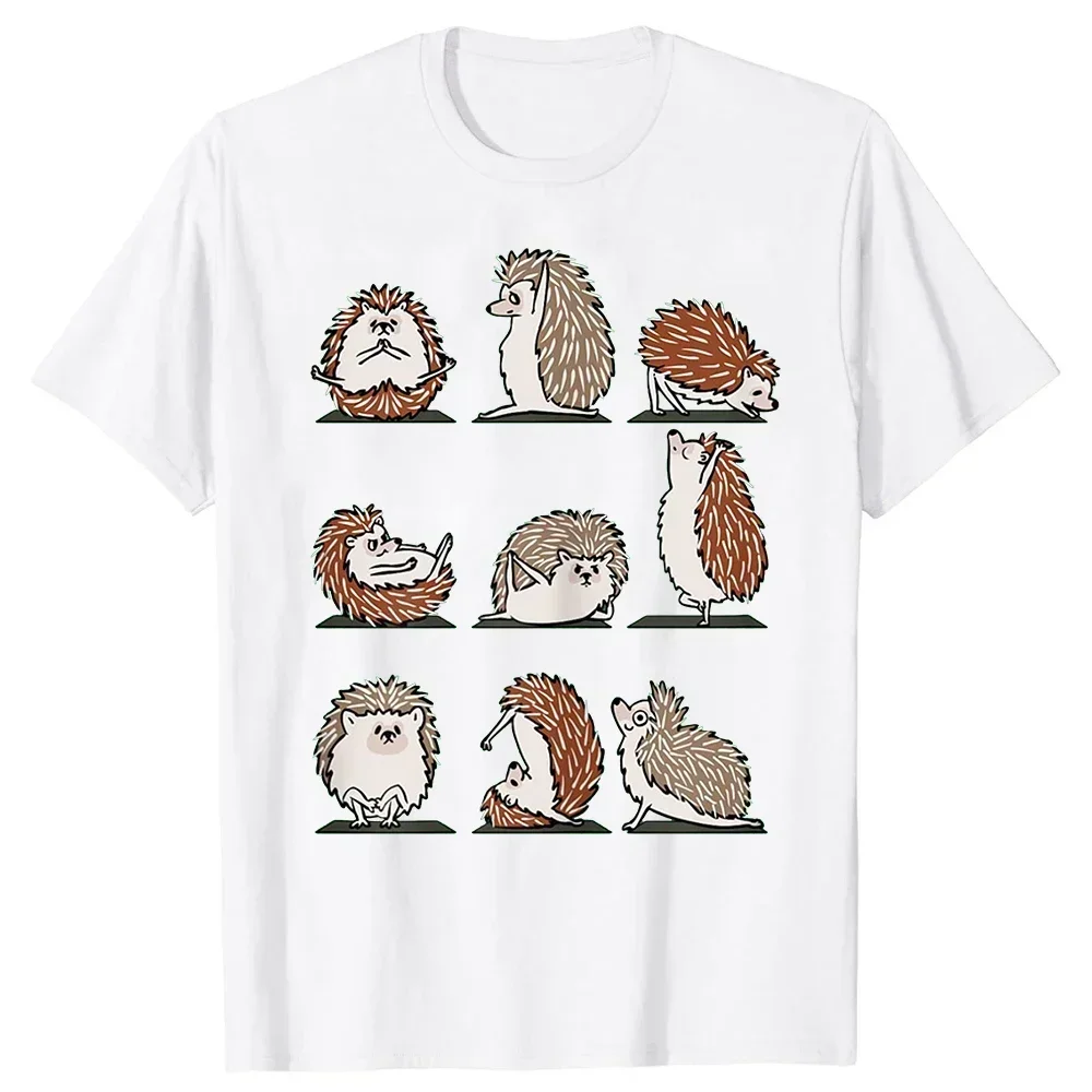 NG Tee Tops Round Neck Short-Sleeve Fashion Tshirt Clothing Casual Basic T-shirts Funny Hedgehog Is Calling Pet Lover T Shirts