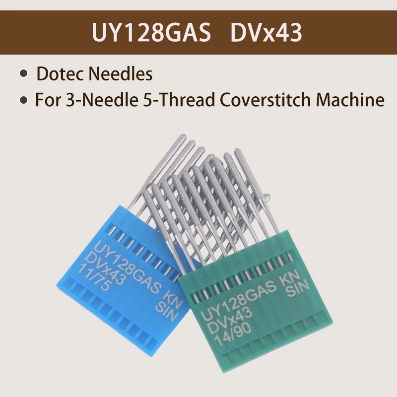 Dotec UY128GAS three needle five lines sewing machine needle DV×43 cutting machine needle