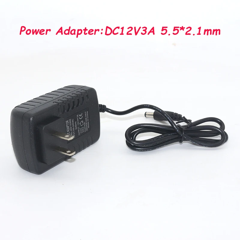 

12V 3A 3000mA Power Supply US Plug AC 100V-240V Converter 5.5mm x 2.1mm for DVR CCTV IP Camera