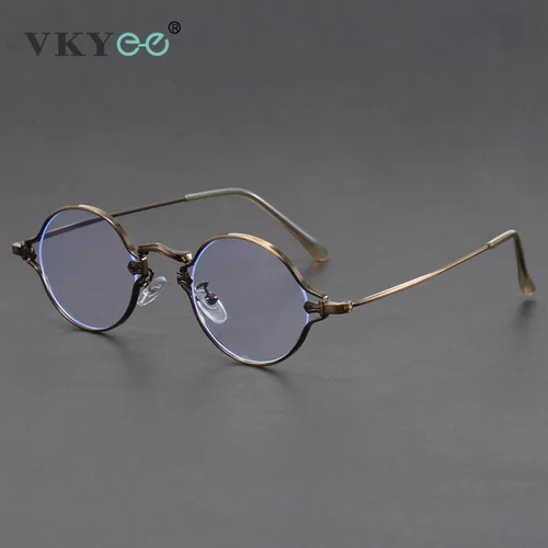 VICKY moda Retro geométrico Simple nuevo diseño redondo hombres Anti-luz azul gafas de lectura para mujeres prescripción personalizable
