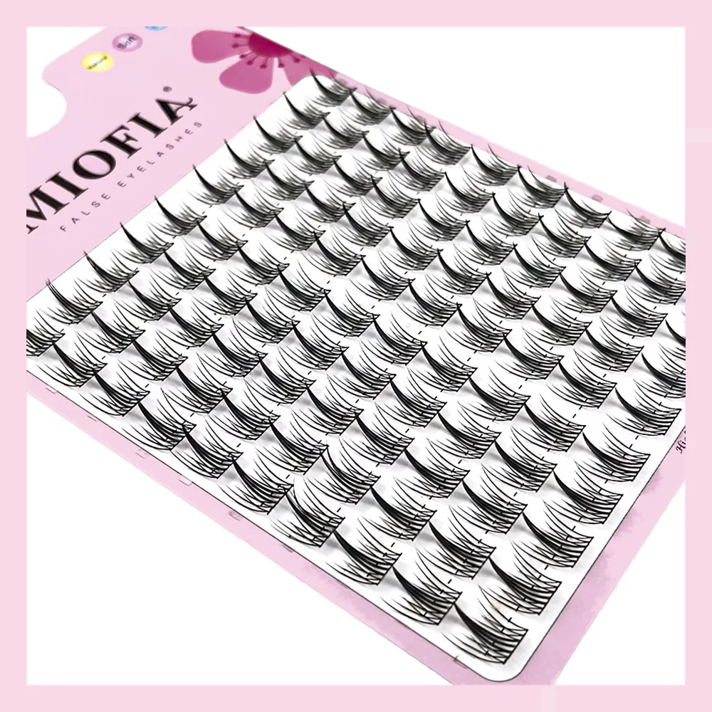 1Box/100 bunches Mink False Eyelashes 3D Natural Russian individual Eyelash Extension Eyelash cluster Makeup Tool wholesale