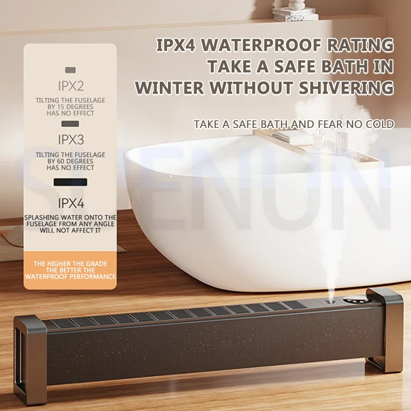 電気ヒーター グラフェンスカートラインヒーター 電気暖房 床暖房 温風送風機 急速暖房ヒーター