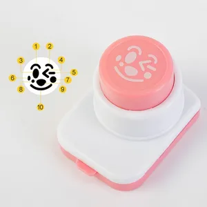 Bola De Arroz Moldes DIY Algas Nori Punch Cortador, Sorriso Rosto Dos Desenhos Animados, Molde De Onigiri, Dispositivo De Gravação, Molde De Sushi, Bento 6 principais vendas cortadores algas - №4