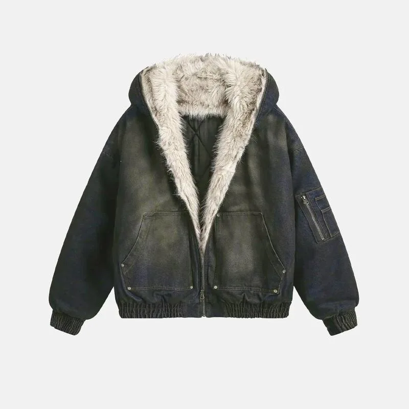 

Cross-Border Mountain Eagle Cotton Jacket Worn-Resistant Waist-Cinching Outdoor Long-Style Couples Fashion Spring-Thin