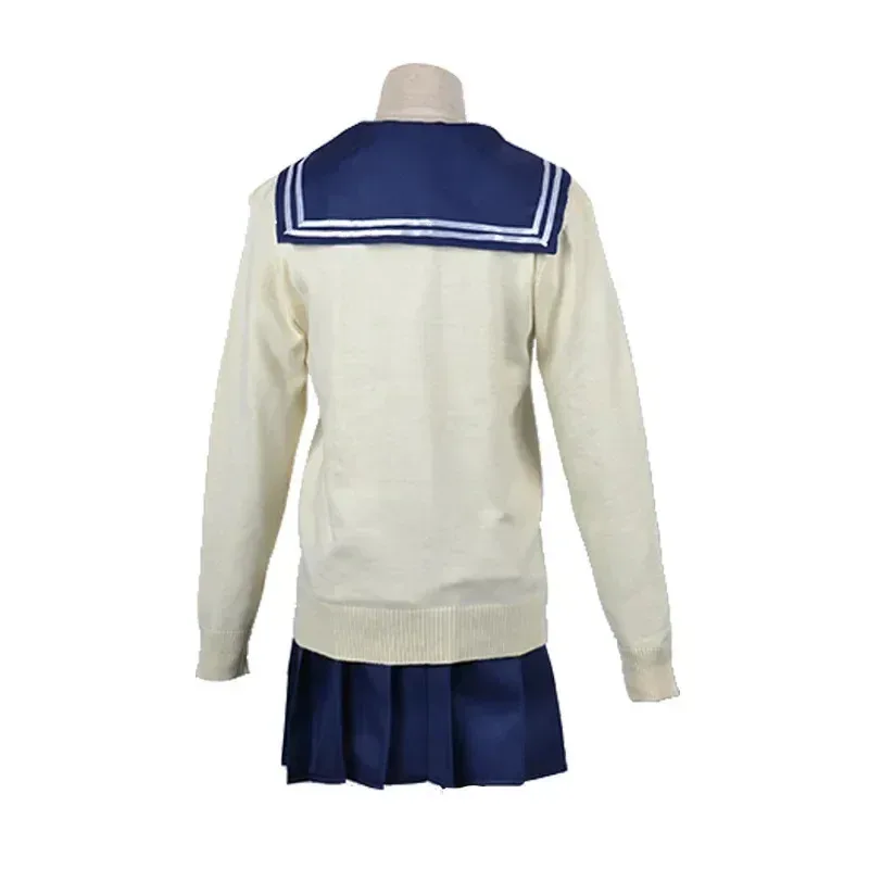 Disfraz de Anime My Hero Academia, disfraz de Halloween, Boku No Hero Academia Himiko Toga JK, uniforme, suéter, abrigo, peluca, disfraces