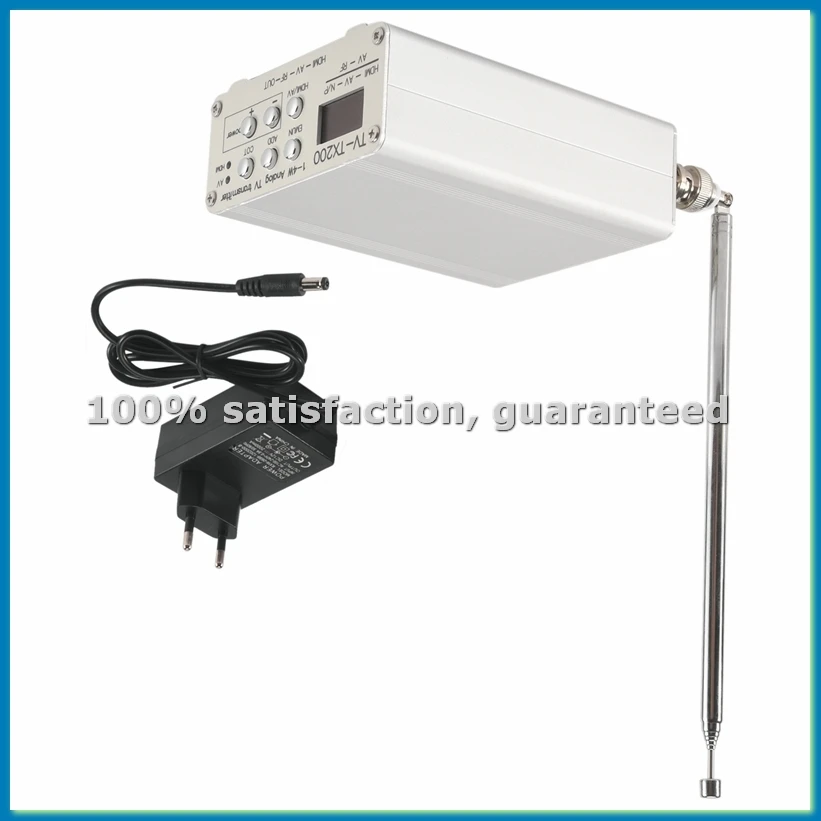 

Аналоговый ТВ-передатчик с выбираемой частотой VHF/UHF, поддержкой мощности и частоты, входом для CVBS-сигнала, вилка EU - ABVP