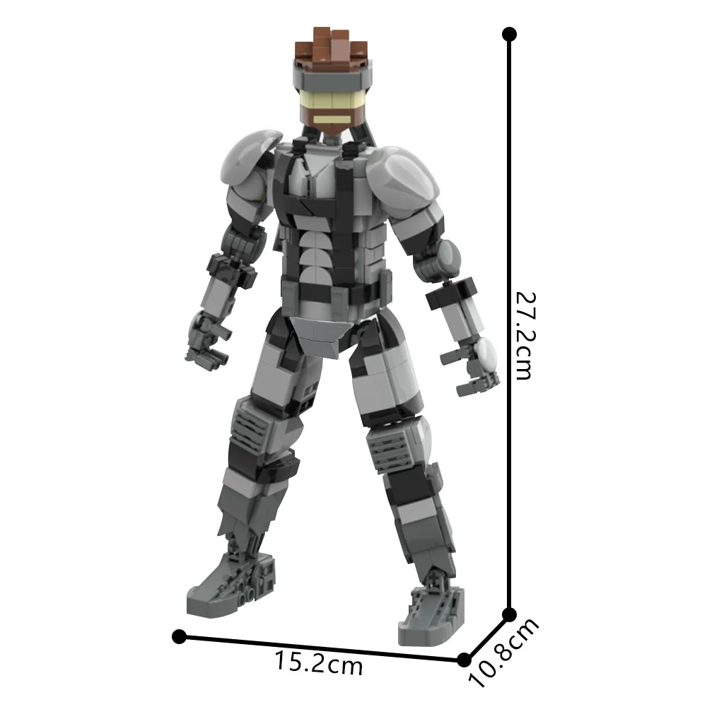 Klocki Gobricks MOC Metal Gear Solid Mechaniczne Roboty Model Solid Snake Bricks DIY Zabawka do Składania Prezent dla Dzieci