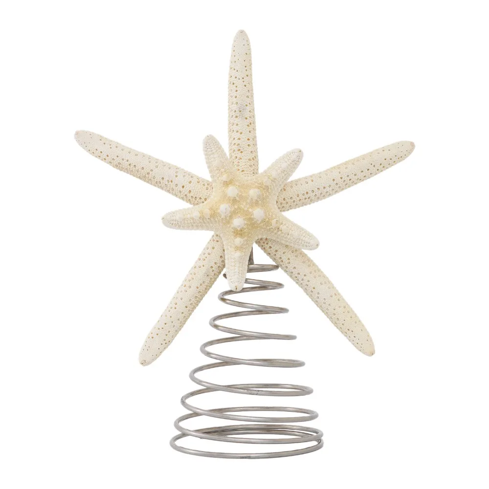 

Iron Festive Starfish Decor Handmad Display Star Treetop Decorations Classic Design DIY Starfish Treetop Ornament Christmas Tree