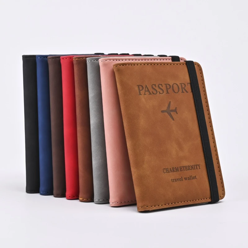 Sac à bandoulière, porte-passeport, sac de rangement pour documents, étui en cuir pour carte d'embarquement, housse de passeport, sac de voyage pour cartes, sac de passeport