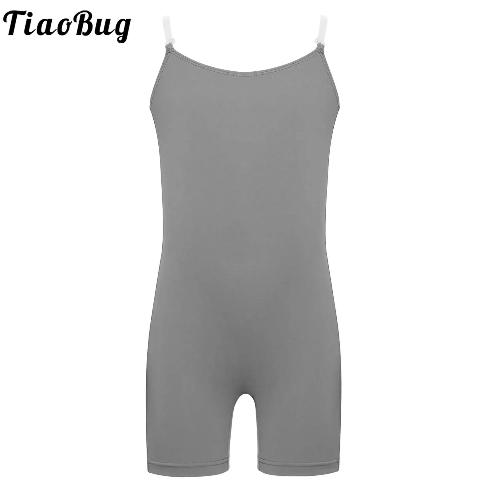 

Kids Girls Leotard Dance Undergarment with Detachable Adjustable Shoulder Straps Practice Gymnastics Skating Ballet Bodysuits