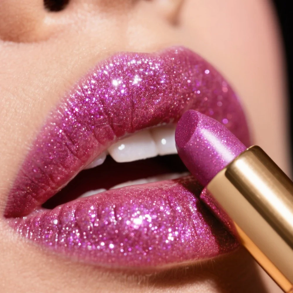 Il lucidalabbra perlato scintillante è facile da applicare, impermeabile, non appiccicoso, duraturo e lucido