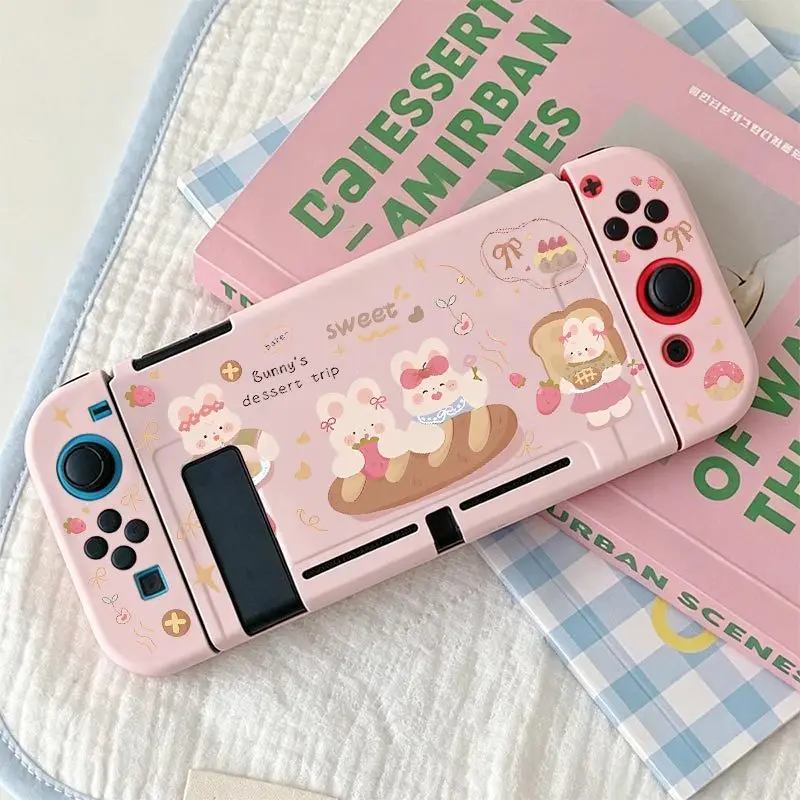 Anti-Falling Soft Shell Cover TPU Split Protective Case Anti-Scratch Shell Protector for Nintendo Switch NS Game Console