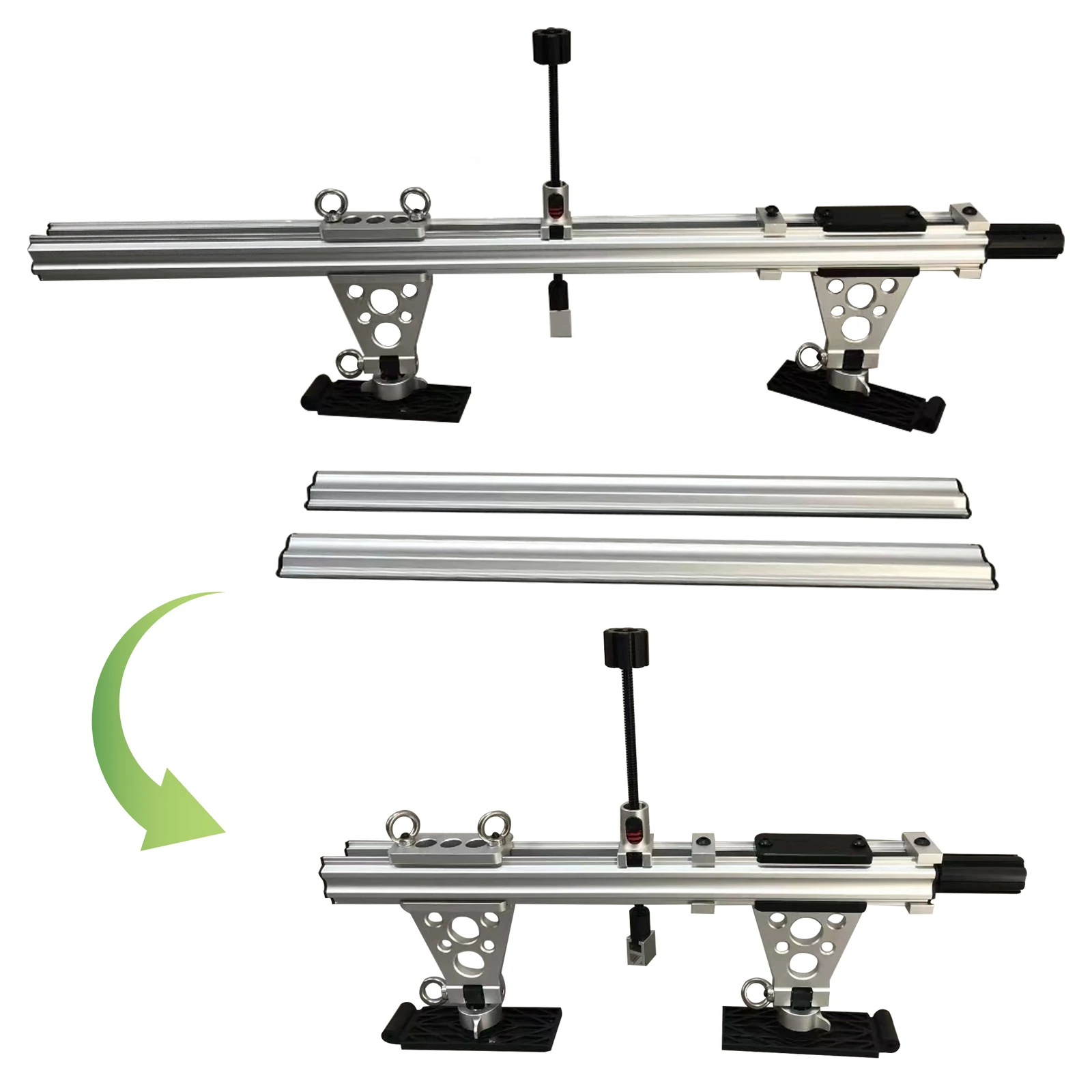 2-in-1 Car Dent Repair Puller Long And Short Sheet Metal Repair Puller Foldable Dent Removal Tool