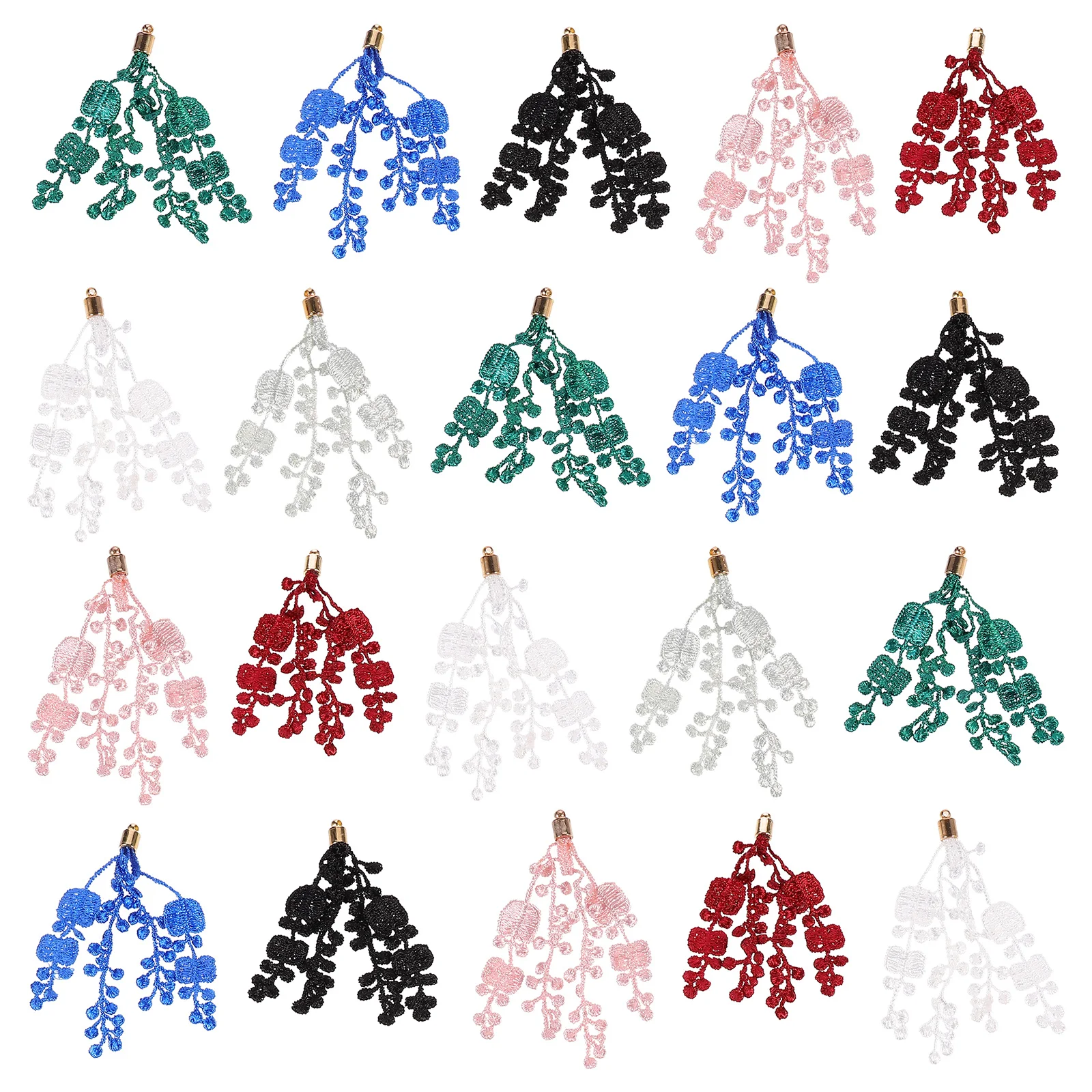 

32Pcs Earrings Tassel Decorative Fringe Jewelry Materials DIY Accessories for Earrings Keychains Bookmarks Cellphone Decorations