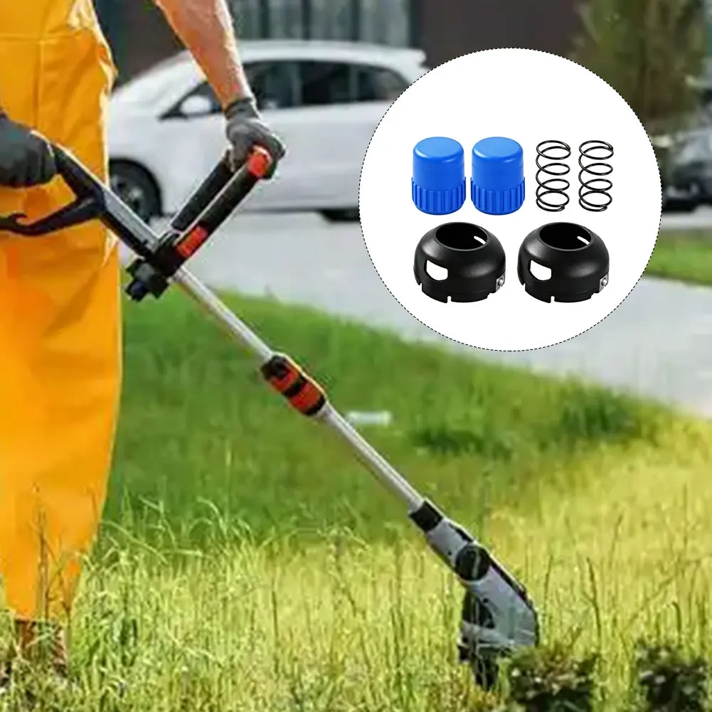 Black Cap With Springs Knob Cap Kit For KST 2224B-03 KST 2024A-03 KST 4024A-03 KST 1124B-03 Trimmers 24V Electric Lawnmower Set