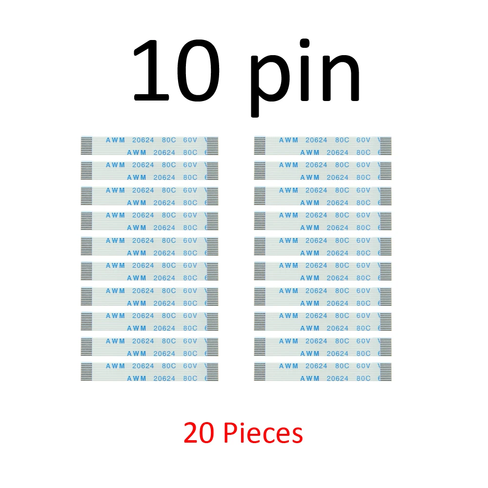 20 Stuks 10 Pin 12Pin 14Pin Opladen Board Schakelaar Kabel Touch Pad Flex Lint Kabel Voor Sony Playstation 4 PS4 Controller