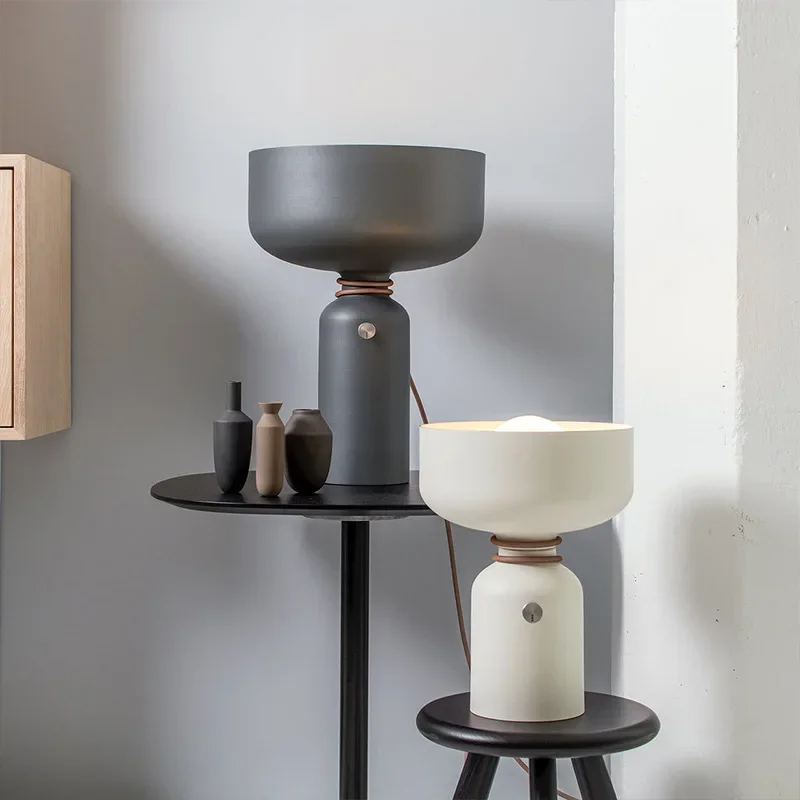 

Danish Table Lamp Metal Desk Light with E27 Bulb for Living Room Bedroom Bedside