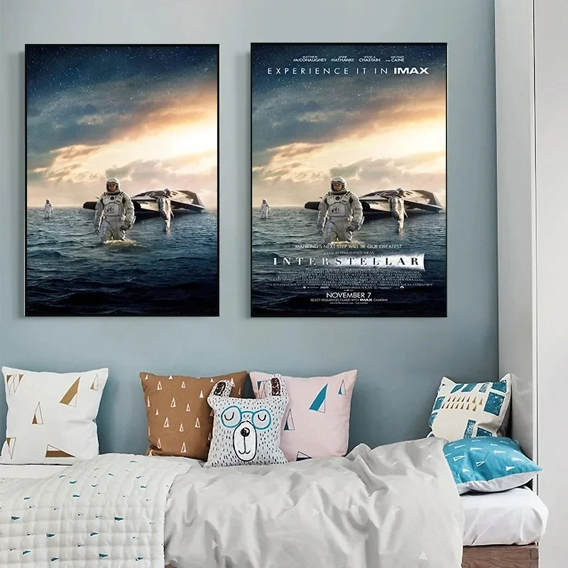 الكلاسيكية الساخنة الفيلم بين النجوم الجمالية قماش اللوحة ملصق جدار صورة فنية غرفة الديكور