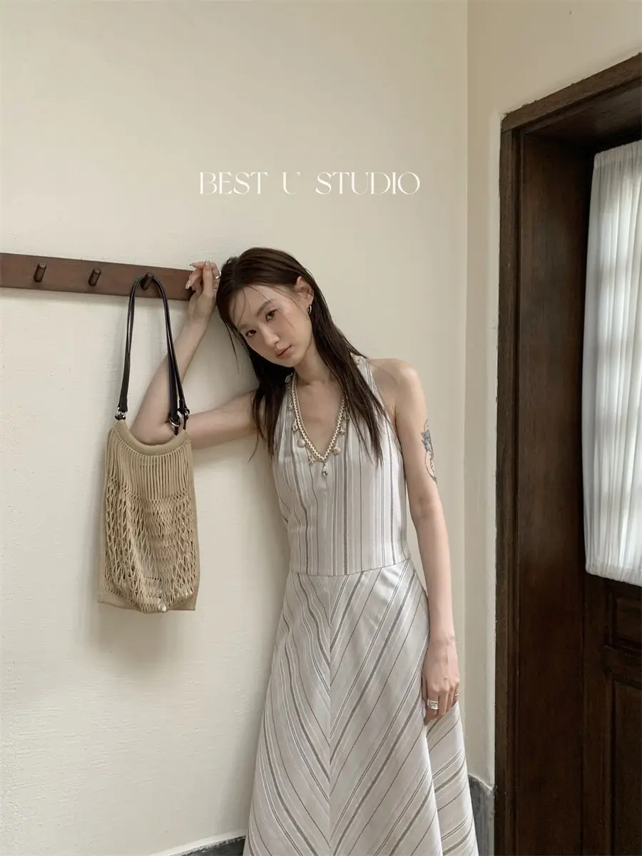 فساتين نسائية فستان ليلي للخريف مشروط مضلع بأزرار وأكمام طويلة الحضرية الحد الأدنى الجرونج العصرية الحديثة للتنقل #6