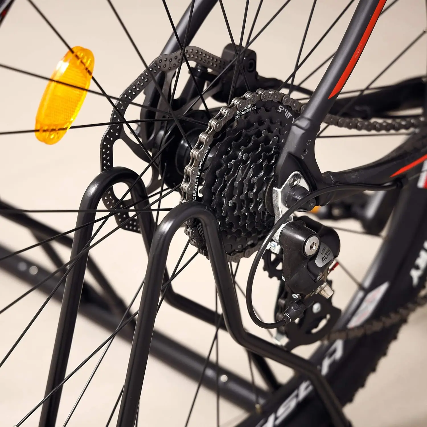 Bicycle Floor Parking Rack Stand for MTB Road Bike Indoor Home Garage Storage Holds 6 Bikes