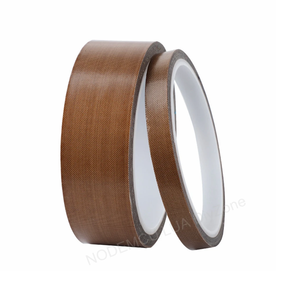 10M 0.13/0.18mm PTFE Tape 300 Degree High Temperature Resistance Adhesive Tapes Cloth Heat Insulation Sealing Machine Sticker