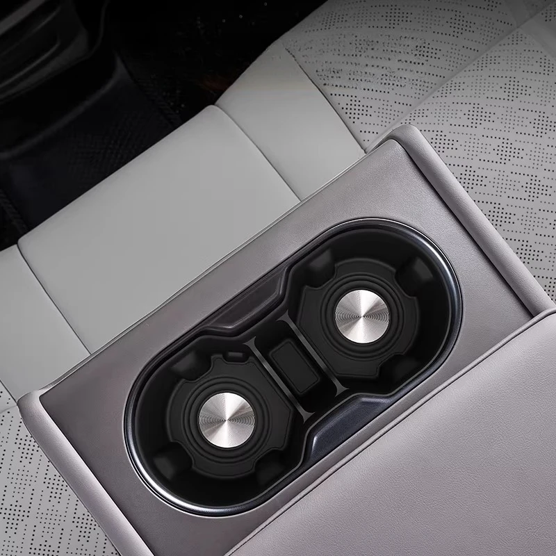 

For ZEEKR 007GT Water Coaster Holder Cover, Silicone Water Cup Cover, Rear Armrest Box, Water Cup Cover Interior Modification