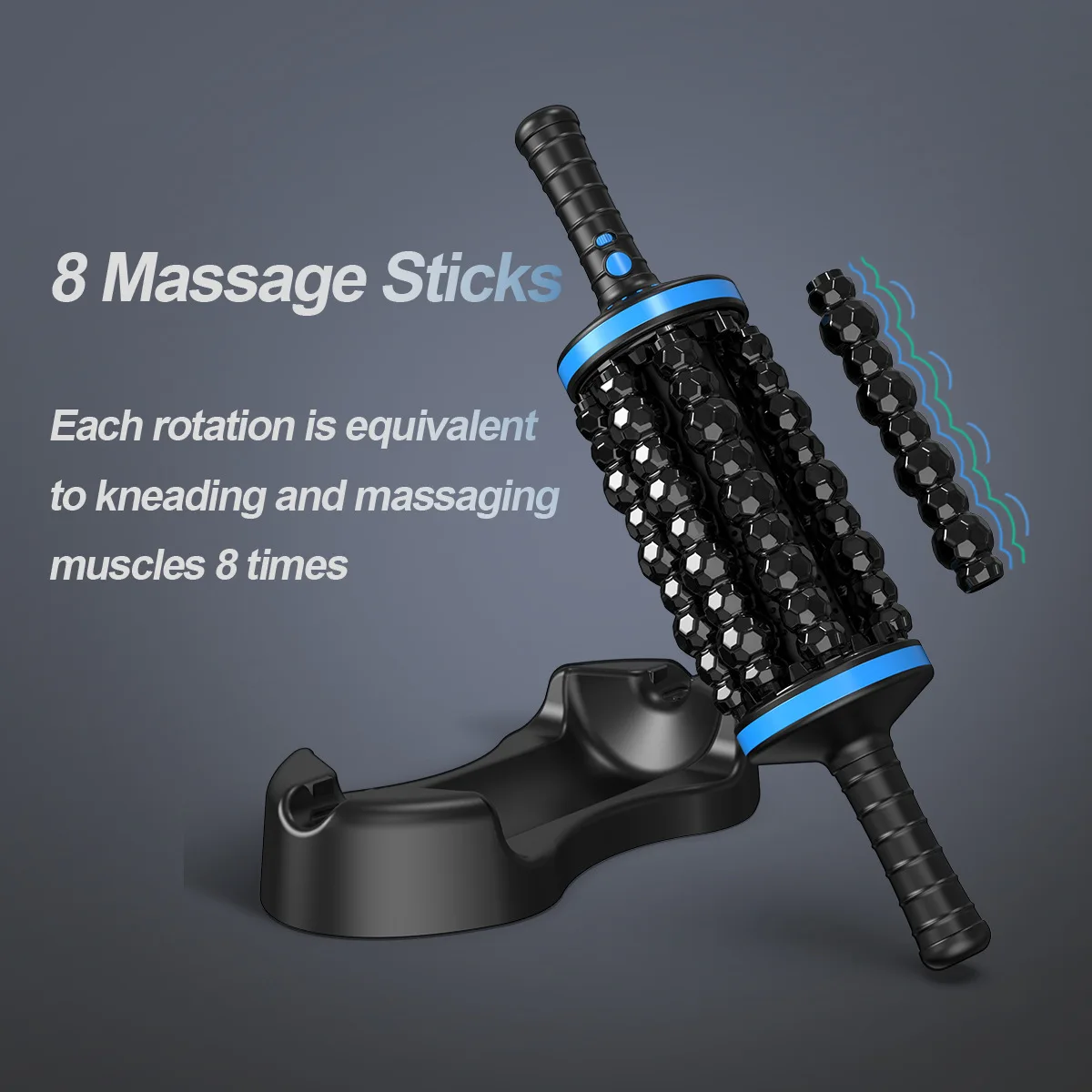 

Muscle Relaxation Hand-held Electric Roller Massager Back Foot Leg Relaxer
