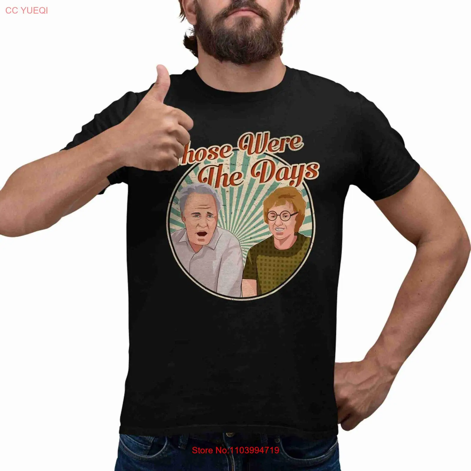 Archie Bunker All In The Family Those The Days Vintage Light Unisex T-Shirt