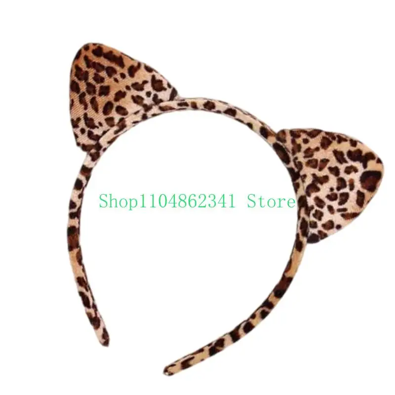 5ASD dla zwierząt koty uszy pałąk napędowy pasujący ogon z zestawem oddychającą do oddychania kostium rólowy