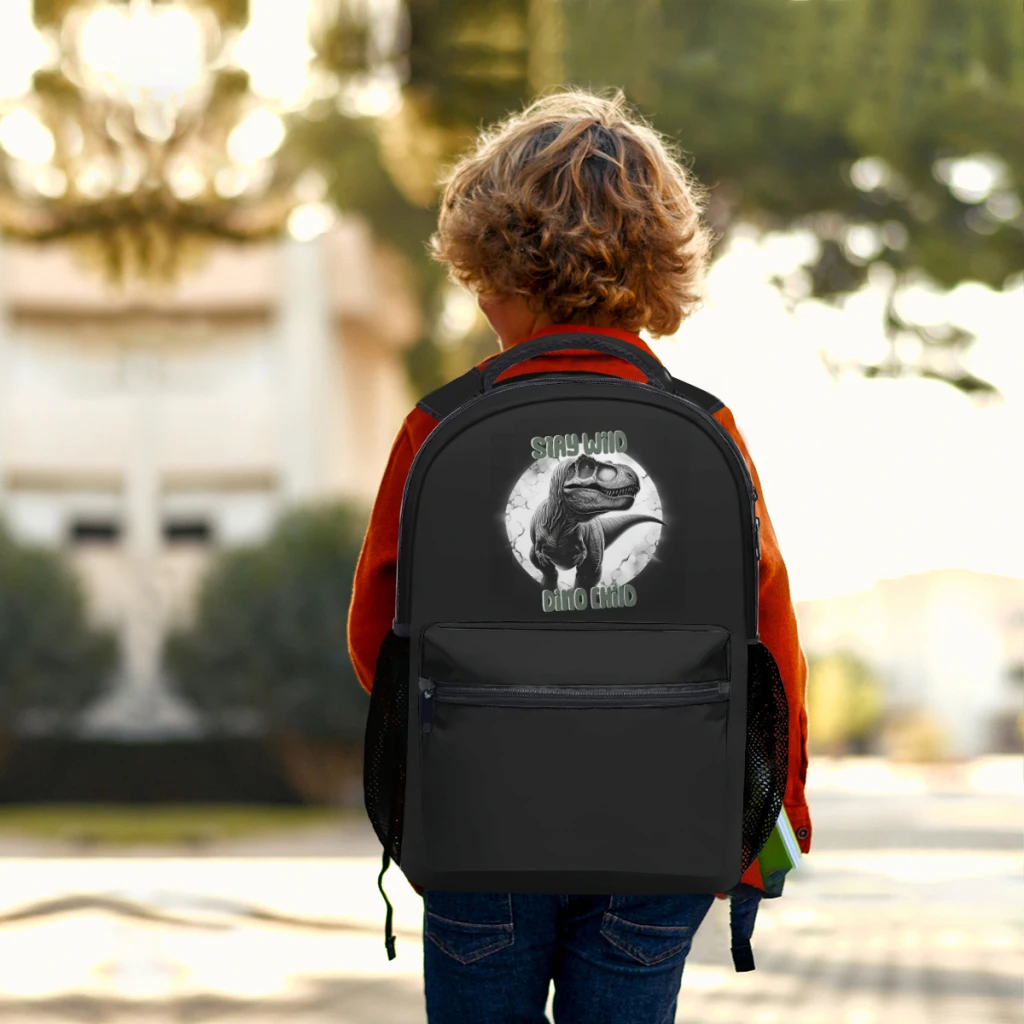 DinoMite Roar-Sac à dos T-Rex Awesomscroll imprimé pour enfants, cartable léger et décontracté pour jeunes, 17 pouces