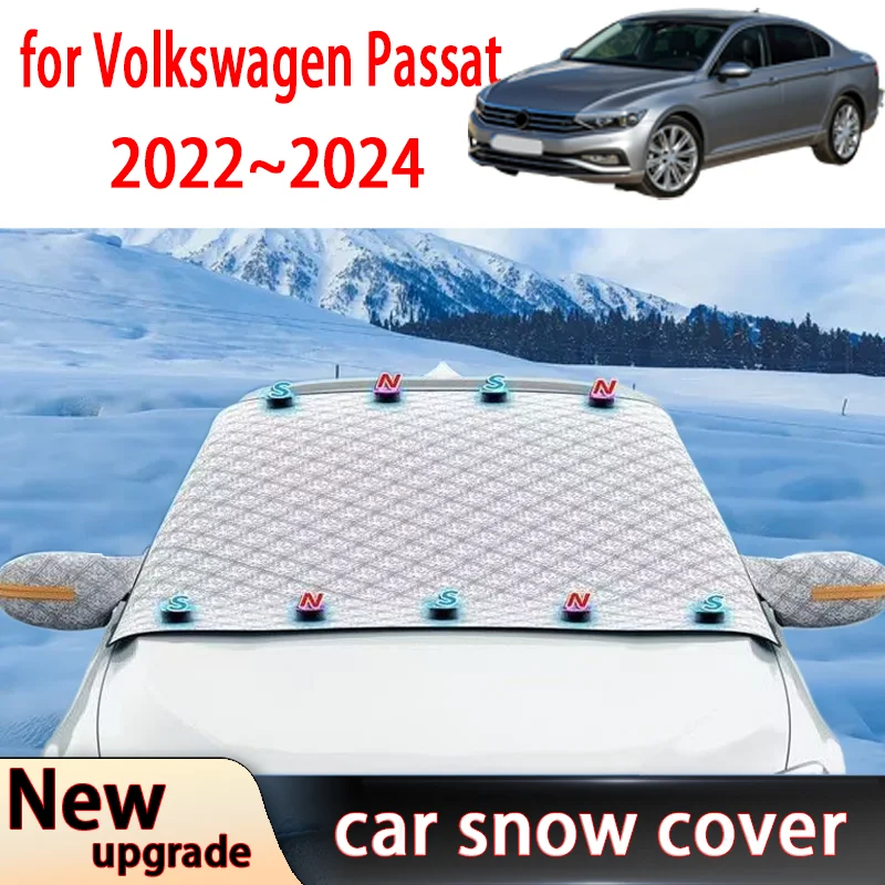 

Car Snow Shield for Volkswagen Passat 2022-2024 Outdoor Winter Front Windshield Window Freeze FrostCoverSunshade Accessories