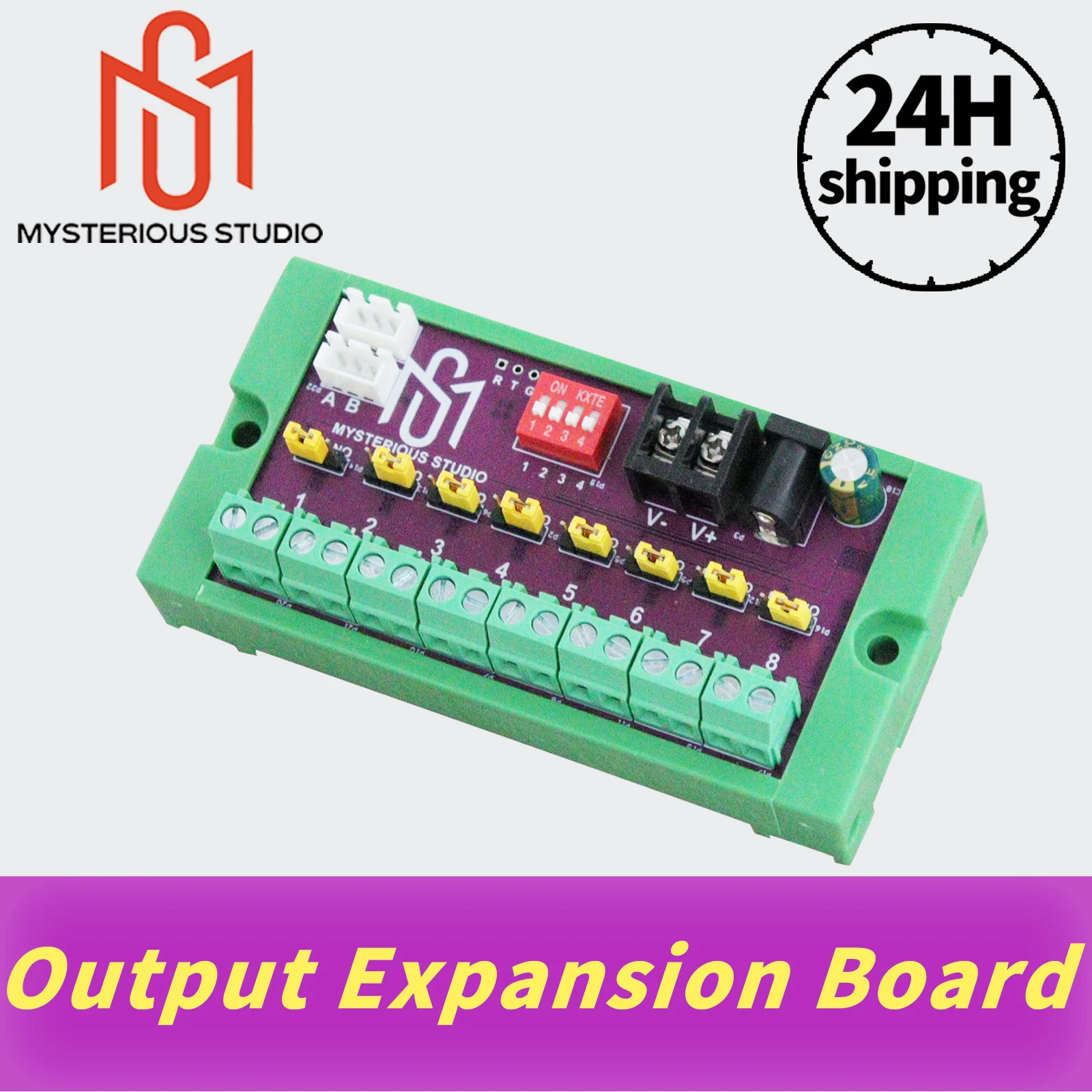 Mysterious studio Secret room escape game mechanism props Electronic puzzle Output Extension Board