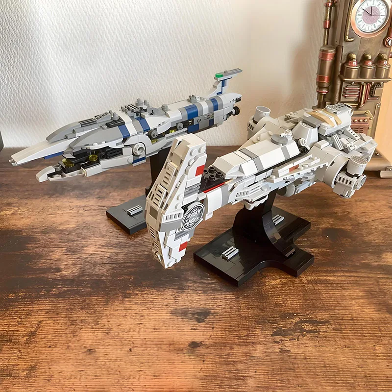 جديد MOC سلسلة المركبة الفضائية منتصف النطاق المطرقة كورفيت نموذج اللبنات مركبة فضائية الطوب لتقوم بها بنفسك مجموعة هدايا عيد الميلاد الاطفال اللعب