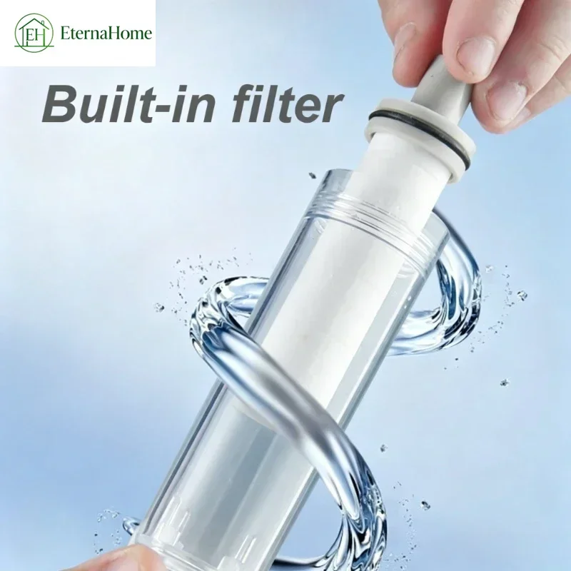 Portable travel shower, filter pressurized handheld shower with 3 gears water outlet, small, convenient and easy to carry
