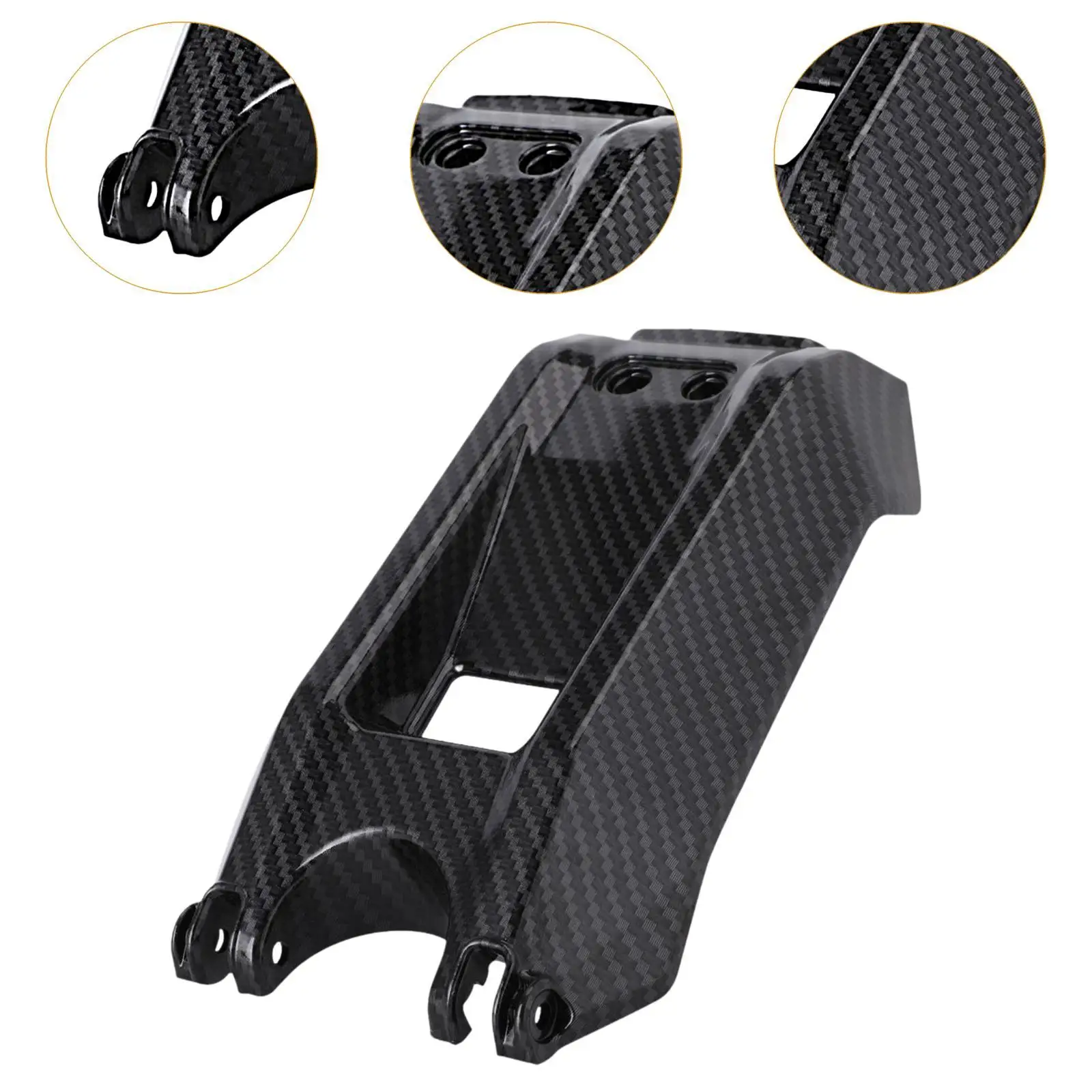 Battery Cover Replacement Fender Carbon Fiber Sturdy Motorbike Battery Cover