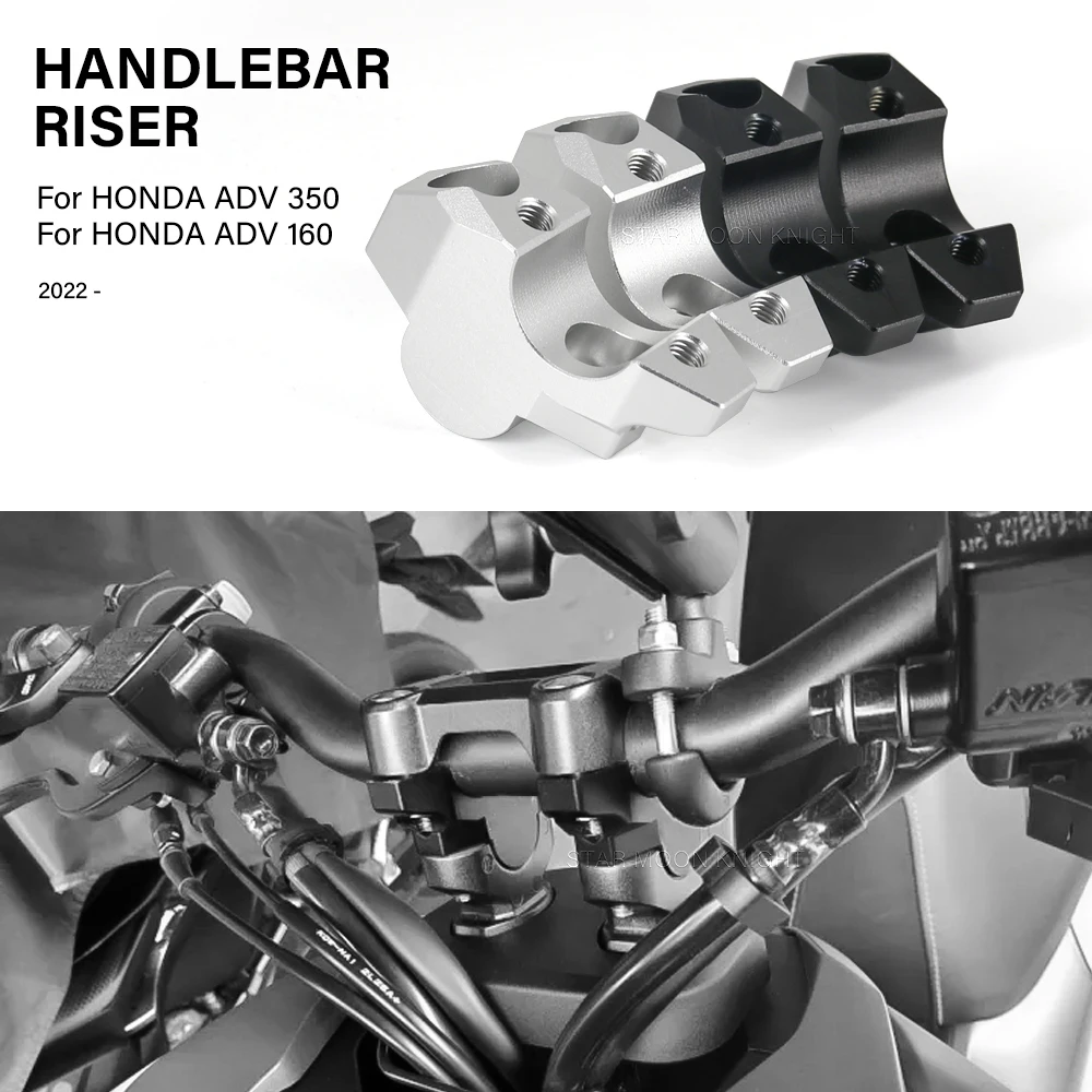 ADV350 Motorcycle Booster HandleBar Riser Clamp Extend Adapter For Honda ADV 350 160 ADV160 2022 2023- Lift Handlebar 28 MM