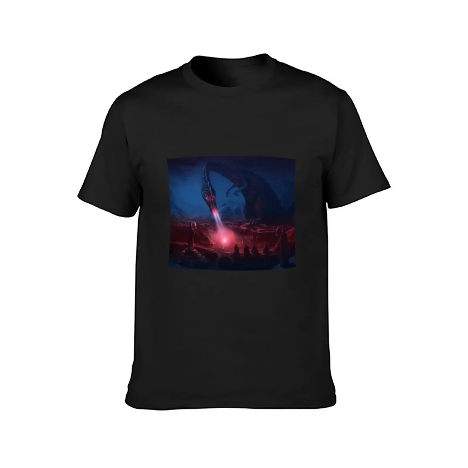 Meditation at Dragon Rock T-Shirt anime tshirt aesthetic clothes anime stuff Men's clothing