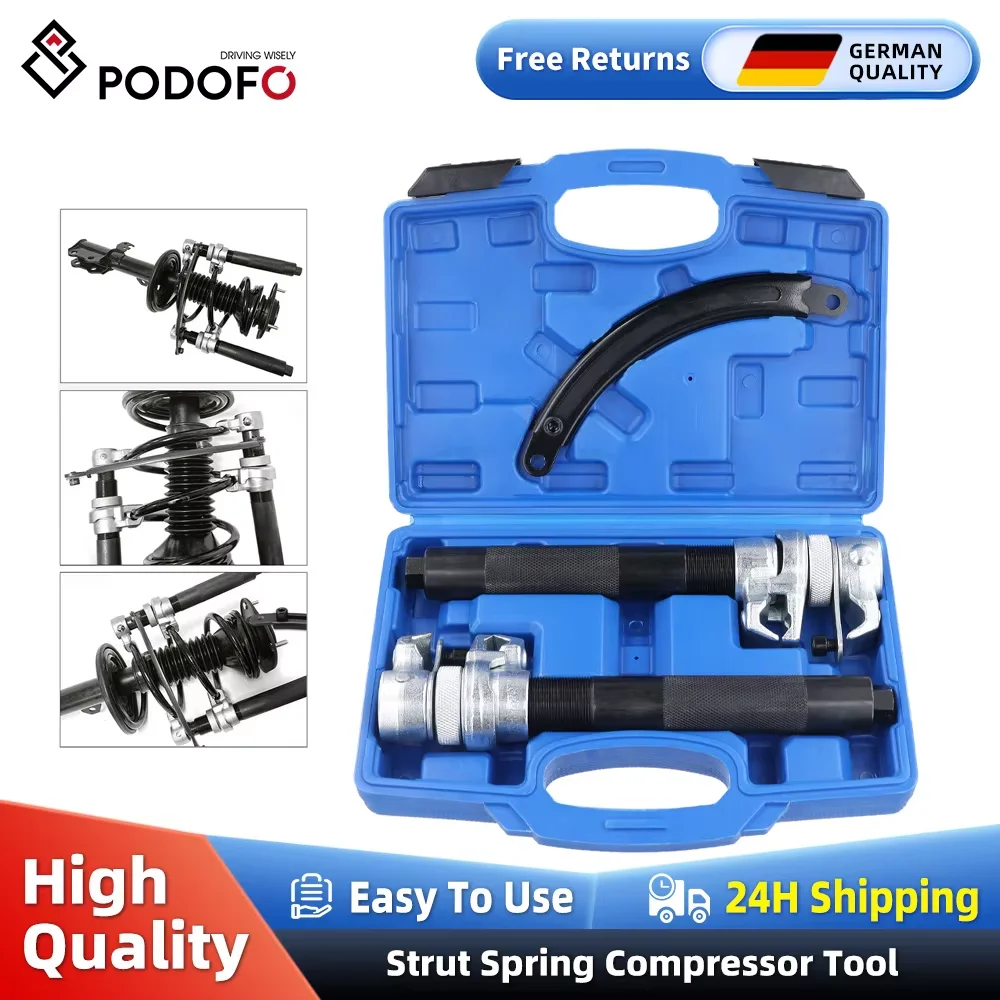 أداة ضاغط زنبركي ممتص الصدمات العالمي للسيارات من Podofo، مجموعة أدوات ضاغط زنبركي ملفوف مع حقيبة حمل #1