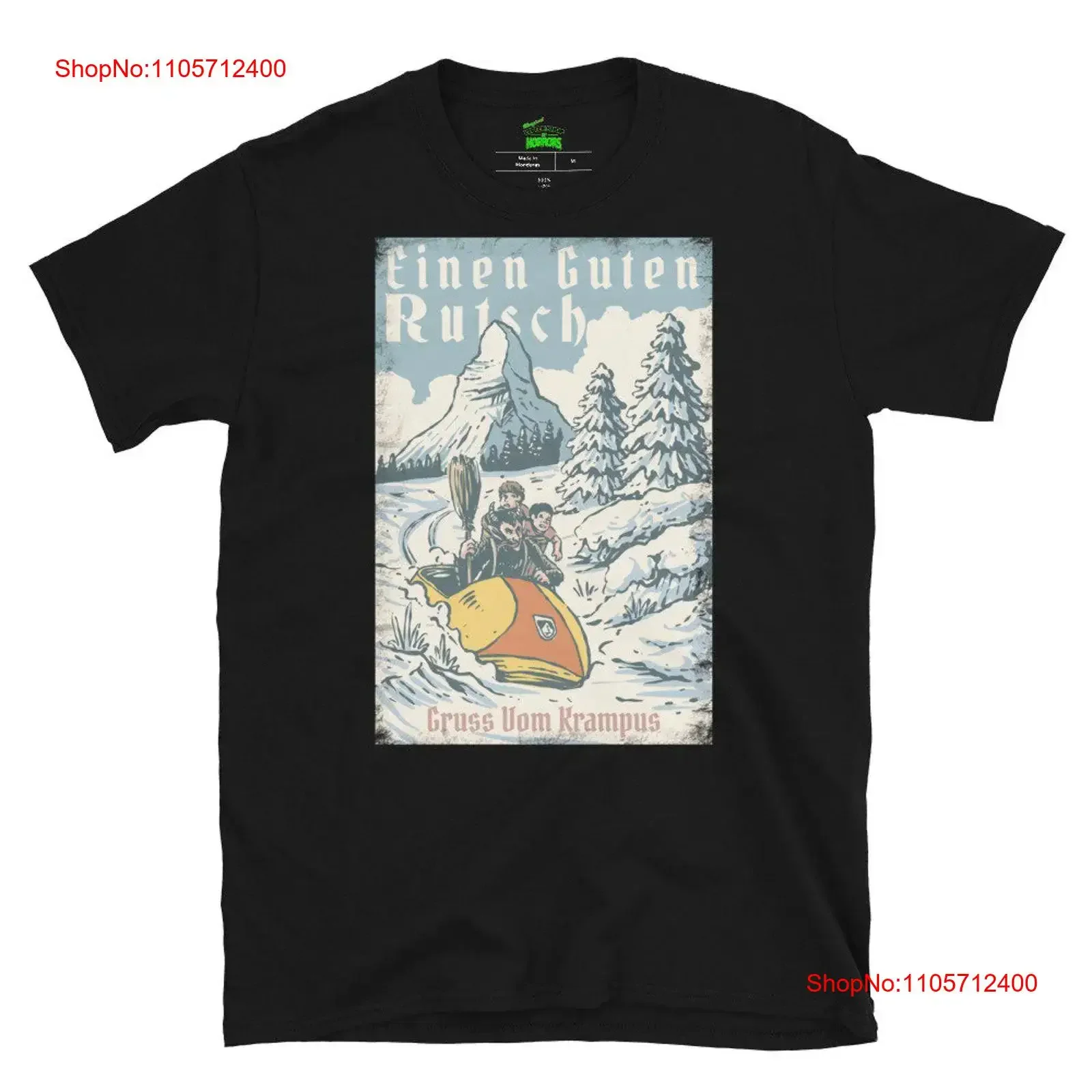 Matterhorn Krampus T Shirt vintage Washed Casual homme Breathable Stylish designer clothes graphic Stretched Unisex Slightly