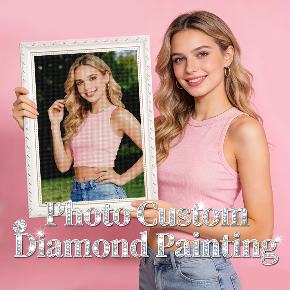 Huacan Komplett-Set, Diamant-Gemälde, 5D-Foto, individuelles privates Dekor für Zuhause, Kunsthandwerk, Mosaik, individuelles persönliches Kunsthandwerk, Geschenk