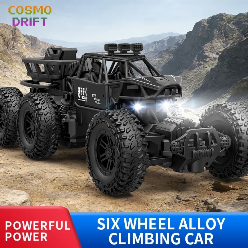 

Generic Six Wheel Alloy Remote Control Off Road Rock Crawler High Traction RC Monster Truck For Kids Outdoor Adventure Toy