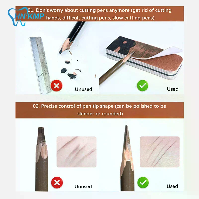 Professional Eyebrow Pencil Sharpener Sandpaper Grinding Tool Easy To Use Makeup Grinder For Creating Fine Point Makeup Tool