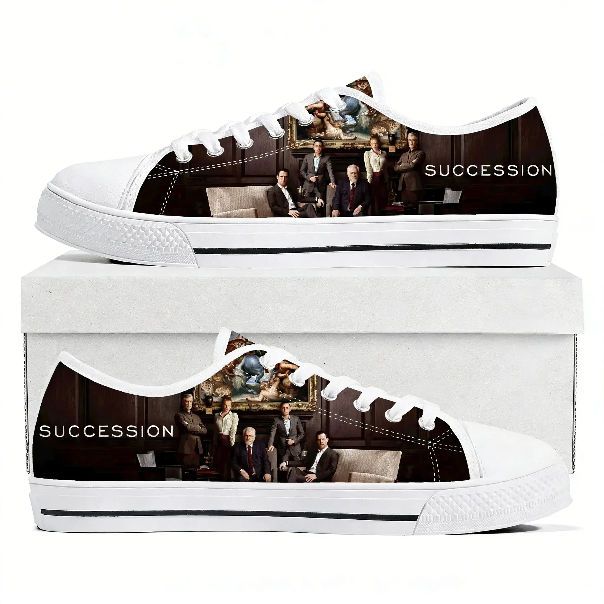 Sneakers basses Succession pour hommes, femmes et adolescents, baskets en toile Kendall Roy de haute qualité, chaussures décontractées pour couple, chaussures personnalisées