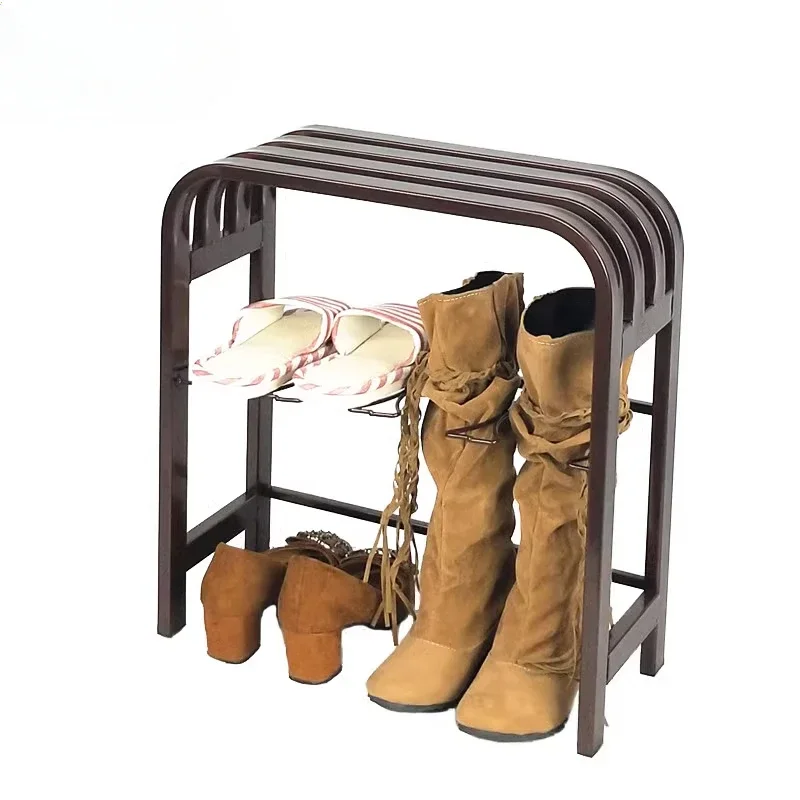 

Japanese-style stool simple shoe stool entrance stool tube boots shoe rack cabinet can be seated