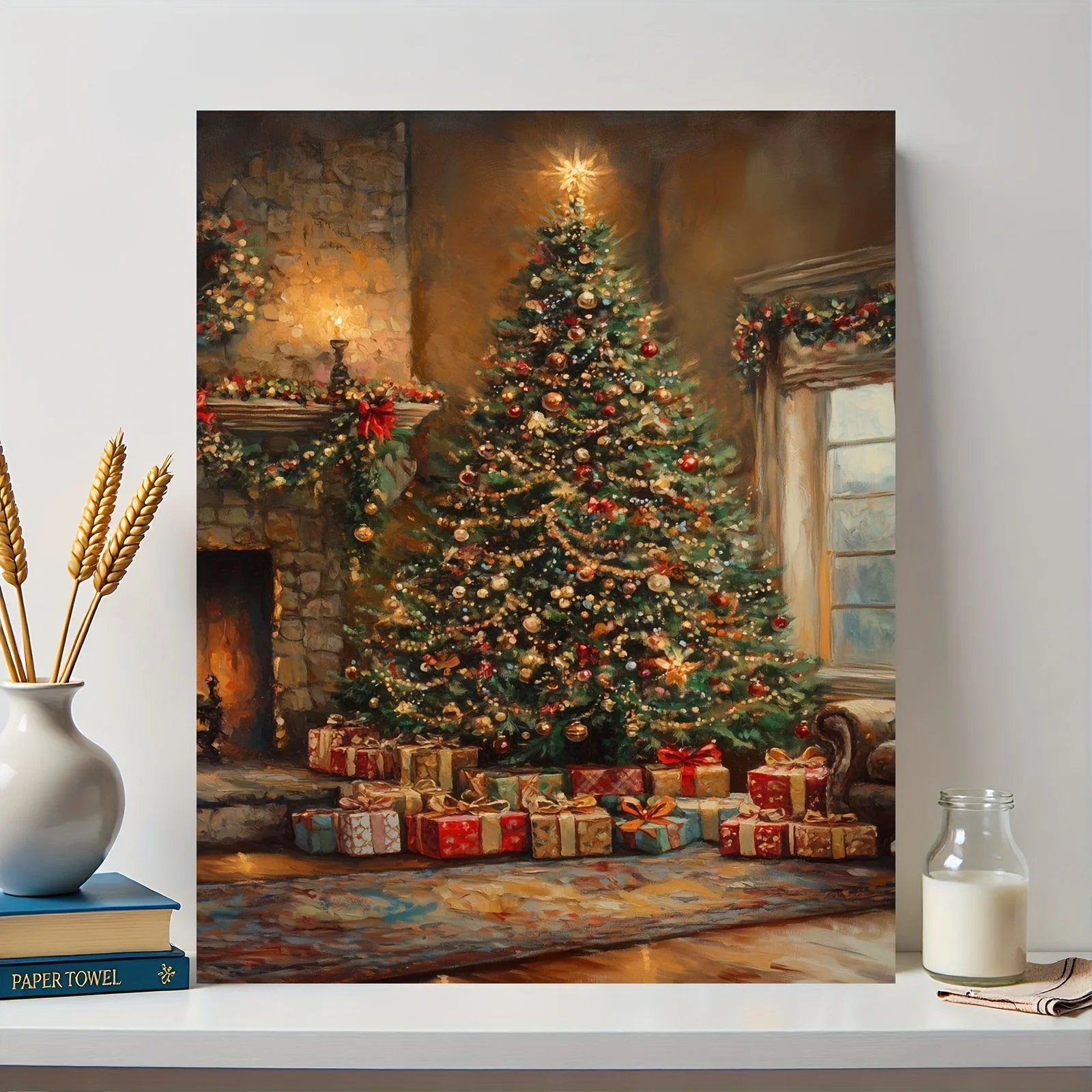 Professional Art Use A Digital Painting Kit Suitable for Beginners, Featuring Acrylic Paints, a Canvas, Three Brushes, And an In