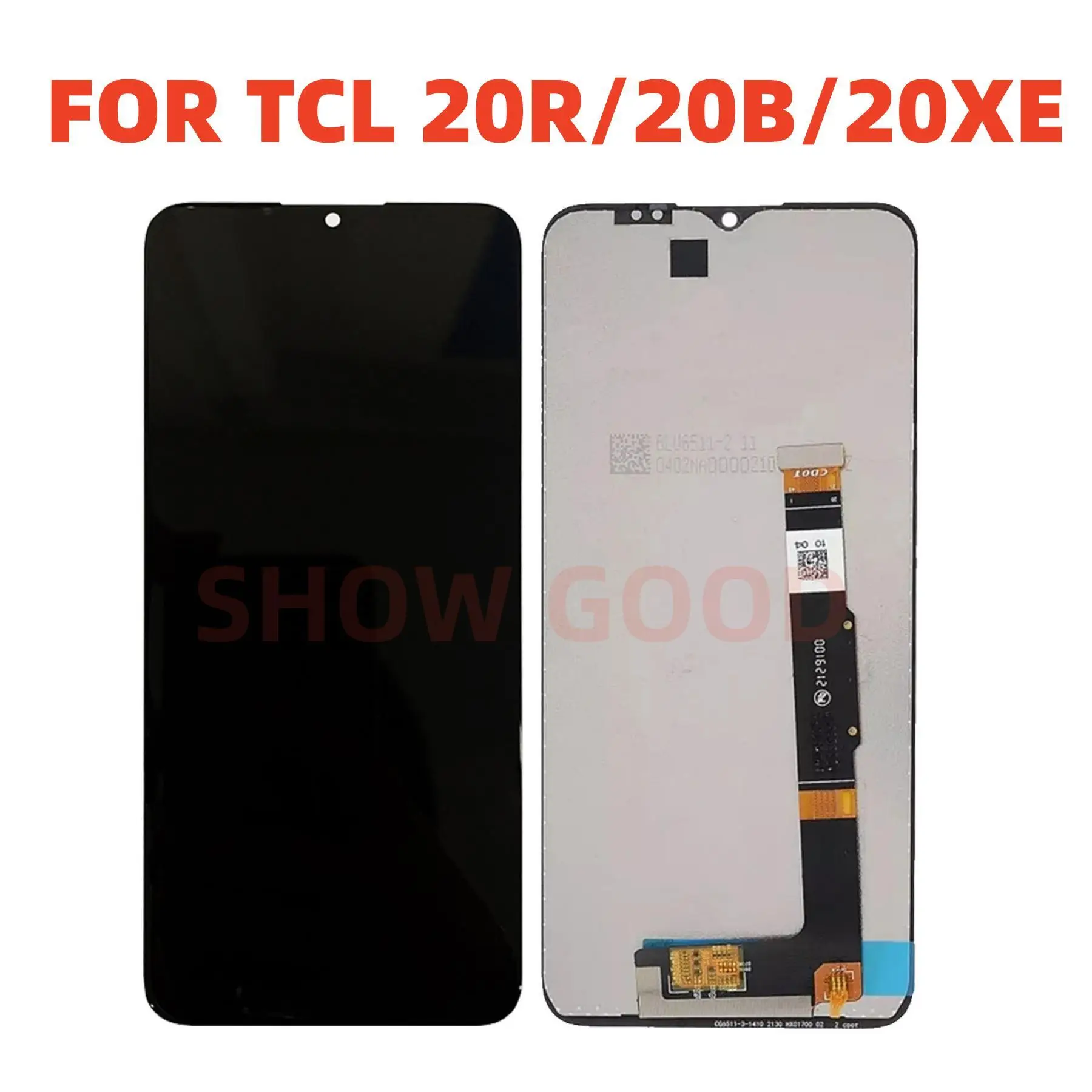 

Original 6.52" For TCL 20 XE LCD 20 R 5G T767H Display+Touch Panel Digitizer For TCL 20B Screen 20XE 20R 5G LCD Frame Assembly