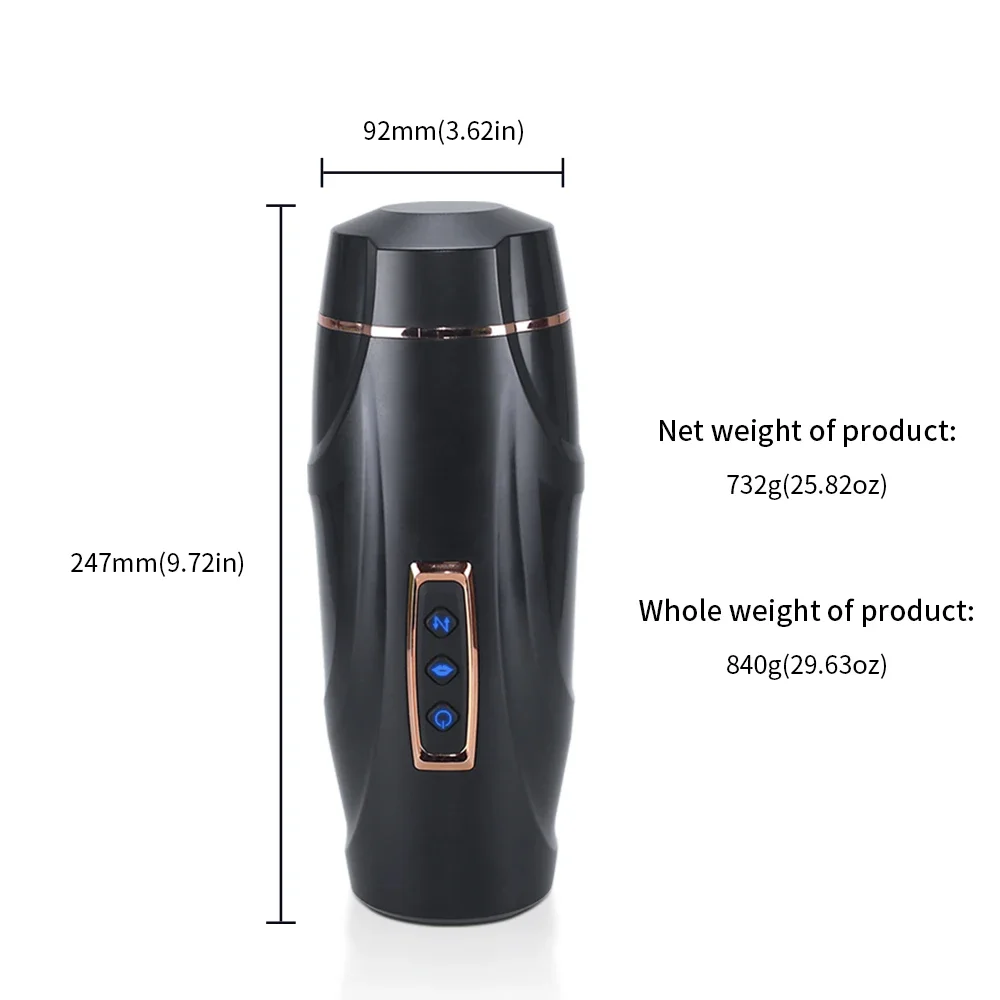 Automatic Telescopic Male Masturbator Vibration Blowjob Sucking Masturbation Cup for Men Oral Vagina Machine Sex Toys for Adult