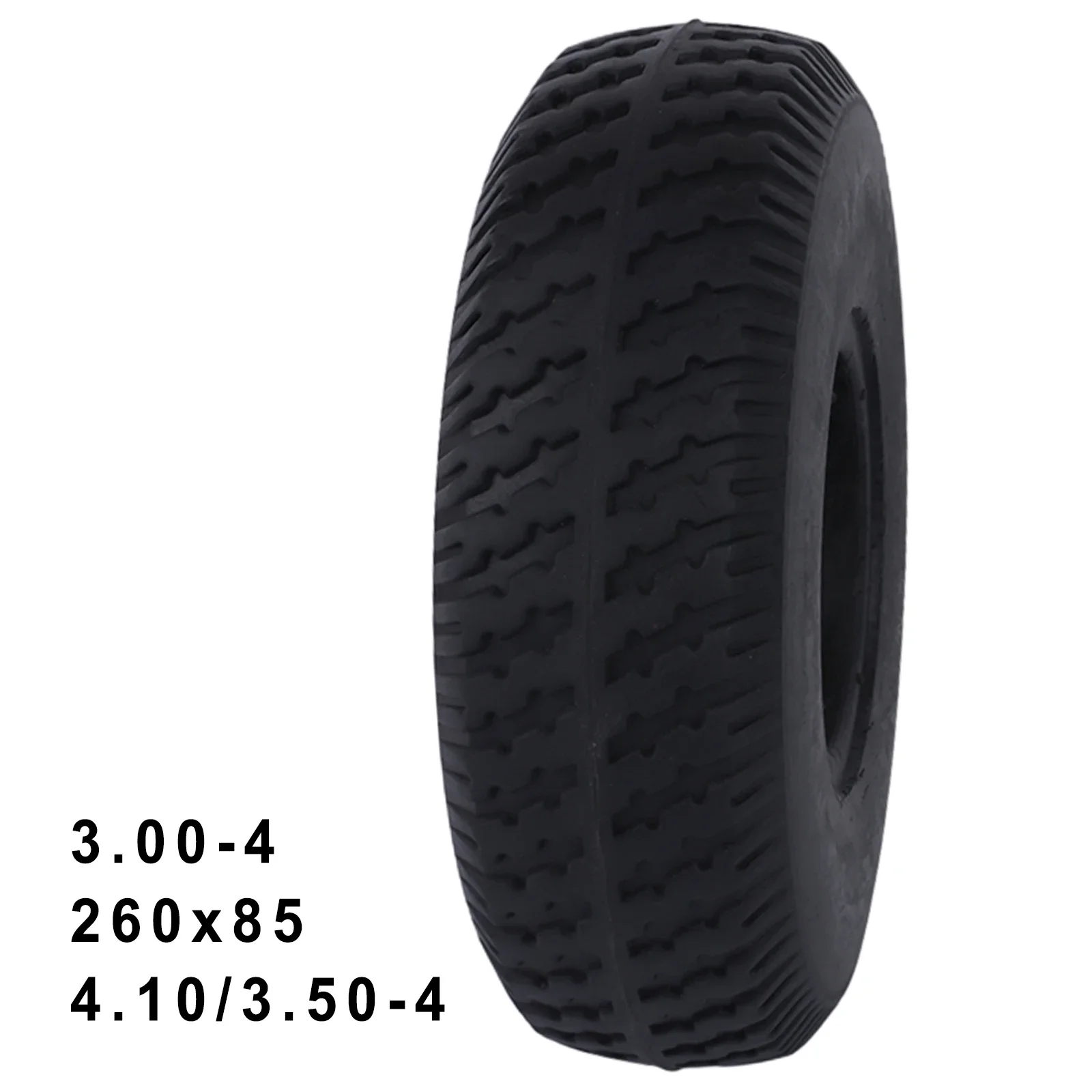 

Heavy Duty Solid Tire for Trolley Mobility Scooters Suitable for Models 4 10/3 50 4 and Sizes 260X85 and 3 00 4