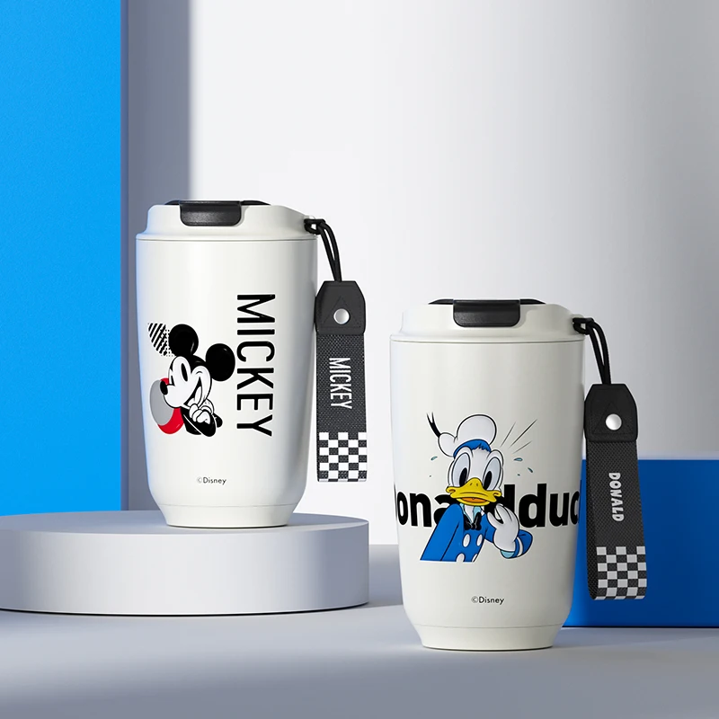 Tasse à eau isotherme officielle de Disney pour filles, tasse à café, refroidisseur de voiture, véritable cadeau d'anniversaire, haute valeur, 400ml