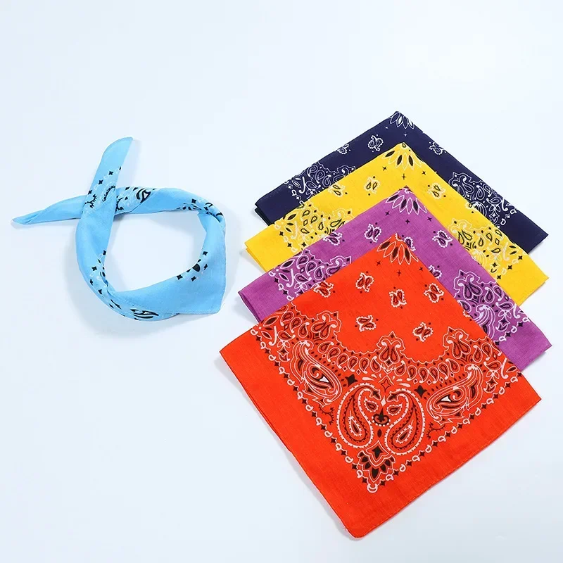 Spring/Summer Cashew Print Ribbon Outing Cycling Decorate Square Scarf Women’s Classic Neckerchief Decorative  Headband